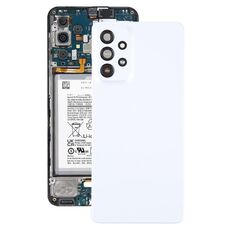 Per Samsung Galaxy A73 5G SM-A736B Cover posteriore batteria originale con copriobiettivo fotocamera (bianco)