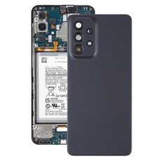 Per Samsung Galaxy A53 5G SM-A536B Cover posteriore batteria originale con copriobiettivo fotocamera (nero)