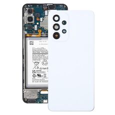 Per Samsung Galaxy A33 5G SM-A336B Cover posteriore batteria originale con copriobiettivo fotocamera (bianco)