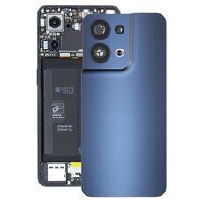Per OPPO Reno8 5G Cover posteriore batteria originale con copriobiettivo fotocamera (nero)