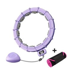 Smart Addominale Anello Vita Trainer Magnete Massaggio Perdita di peso Attrezzatura per esercizi con cintura viola (18 nodi)
