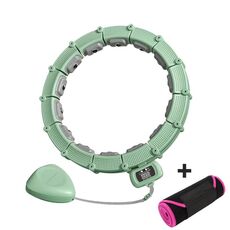 Smart Addominale Anello Vita Trainer Magnete Massaggio Perdita di peso Attrezzatura per esercizi con cintura verde (18 nodi)