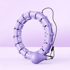 Le donne con anello sottile e intelligente non cadranno dall'attrezzatura per il fitness dell'anello addominale staccabile, dimensioni: 12 nodi (viola)