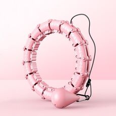 Anello da donna sottile e intelligente che non cadrà dall'attrezzatura per il fitness dell'anello addominale staccabile, dimensioni: 12 nodi (rosa corallo)