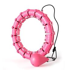 Le donne con anello sottile e intelligente non cadranno dall'attrezzatura per il fitness dell'anello addominale staccabile, dimensioni: 18 nodi (rosa)