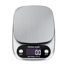 Piccola bilancia elettronica multifunzionale da cucina ad alta precisione Bilancia per alimenti con display digitale LCD, modello: 3 kg / 0,1 g