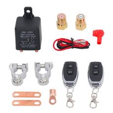 ZL180 12V 200A Auto Relè Relè Relè Batteria Isolante Reless con Batteria Clip x 2 e Telecomando x 2