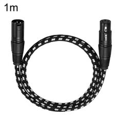 KN006 1 m maschio a femmina linea Canon cavo audio microfono amplificatore di potenza cavo XLR (nero)