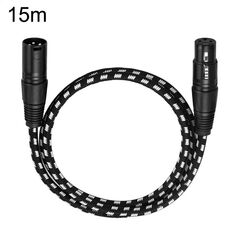KN006 15 m maschio a femmina linea Canon cavo audio microfono amplificatore di potenza cavo XLR (nero)