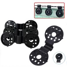 Clip per rete parasole da giardino per serra, chiusura per tessuto ombreggiante (nero)