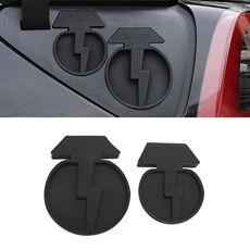 Per Tesla Model3/Y 2 pezzi Copertura impermeabile antipolvere in silicone per porta di ricarica, colore: nero diviso