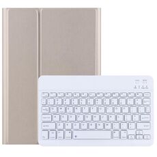 Per Lenovo Tab M10 3rd Gen TB-328XU Custodia per tablet in pelle con tastiera Bluetooth (oro)