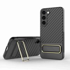 Custodia per telefono strutturata ondulata per Samsung Galaxy S23+ 5G (nera)