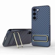 Custodia per telefono strutturata ondulata per Samsung Galaxy S23+ 5G (blu)