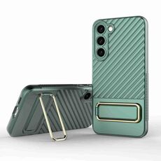 Custodia per telefono strutturata ondulata per Samsung Galaxy S23 + 5G (verde)