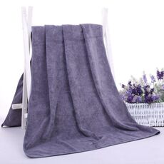 Asciugamano da bagno grande ispessito nano 30x30 cm Parrucchiere Salone di bellezza Adulto con asciugamano morbido assorbente (grigio)