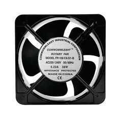220V 38W 15cm Roller Chassis Armadio elettrico Albero Doppio cuscinetto a sfere a rotolamento Ventilatore