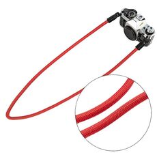 Cinghia per fotocamera con corda da arrampicata Fotocamera SLR Tracolla indossabile retrò (rossa)