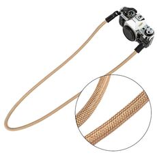Cinghia per fotocamera con corda da arrampicata Tracolla indossabile retrò per fotocamera SLR (marrone chiaro)