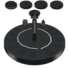 13 cm fontana ad acqua solare piscina bagno per uccelli all'aperto fontana ad energia solare acqua galleggiante