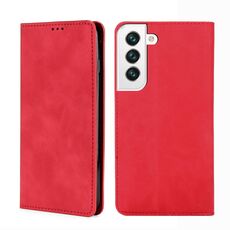 Per Samsung Galaxy S23 5G Skin Feel Custodia magnetica orizzontale in pelle a conchiglia (rossa)