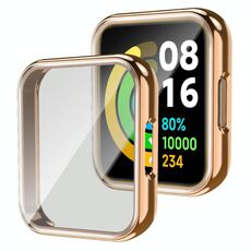 Per Xiaomi Redmi Watch 2 Custodia protettiva per orologio cavo in TPU con pellicola protettiva (oro)