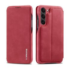 Per Samsung Galaxy S23 5G LC.IMEEKE Hon Ancient Series Custodia per cellulare in pelle (rossa)