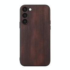 Per Samsung Galaxy S23 5G Custodia per telefono in PU con trama di mucca gialla (caffè)