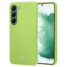 Custodia per telefono in TPU antiurto per Samsung Galaxy S23 5G GOOSPERY PEARL JELLY (verde fluorescente)