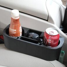 CARFU AC-2299A Car Seat Gap Multi-funzione Storage Box (Nero)