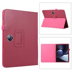 Per OPPO Pad 2 2023 Custodia per tablet in pelle con texture Litchi (rosa rossa)