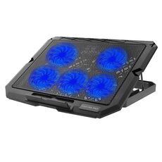 X5 Game Work Mute 5-Fan 7-Gear Supporto di raffreddamento per laptop regolabile in altezza (blu)