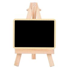 10pcs piccolo partito negozio messaggio ornamenti lavagna pino treppiede bacheca decorativa (rettangolo)