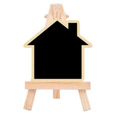 10pcs piccolo negozio di feste messaggio ornamenti lavagna treppiede di pino bacheca decorativa (casa)