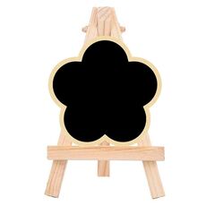 10pcs Piccolo negozio di feste Ornamenti per lavagna con messaggio Treppiede di pino Bacheca decorativa per messaggi (Five-petal)