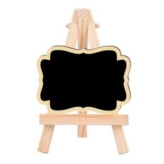 10pcs piccolo negozio di partito messaggio lavagna ornamenti pino treppiede bacheca decorativa (grande onda)