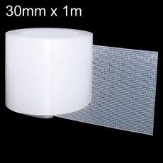 Nastro biadesivo antitraccia per fissaggio su moquette, 30 mm x 1 m, spessore 1,5 mm