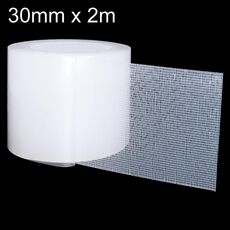 Nastro biadesivo antitraccia per fissaggio su moquette, 30 mm x 2 m, spessore 1,5 mm