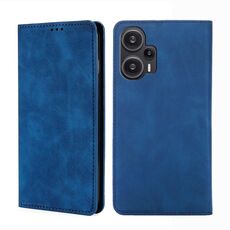 Custodia per telefono in pelle magnetica per Xiaomi Redmi Note 12 Turbo Skin Feel (blu)