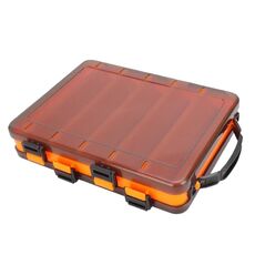 HB326 10 griglie Double Side Luya Tool Box Organizer per esche traslucido (arancione)