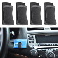2 paia di portacarte adesive per mini gancio per auto