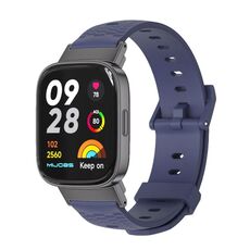 Per Redmi Watch 3 Mijobs cinturino in TPU con struttura a nido d'ape (blu notte nero)