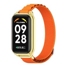 Per Redmi Band 2 Mijobs Cinturino in nylon traspirante con guscio in metallo (oro arancione)