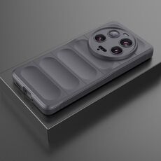 Per Xiaomi 13 Ultra Magic Shield TPU + custodia per telefono in flanella (grigio scuro)