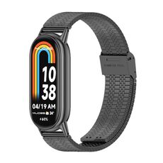 Per cinturino di ricambio in acciaio inossidabile Xiaomi Mi Band 8 Mijobs (nero)
