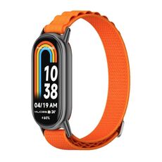 Per cinturino in nylon traspirante Xiaomi Mi Band 8 Mijobs (arancione nero)