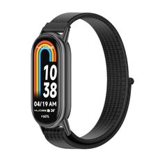 Per Xiaomi Mi Band 8 Mijobs Cinturino per orologio in nylon traspirante (nero)