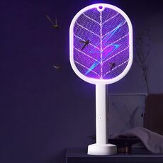 Ricarica USB Mosquito Killer con trappola di luce viola con base
