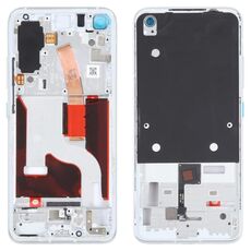 Per Asus Zenfone 8 ZS 590KS-2A007EU I006D Cornice con cornice centrale (argento)