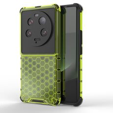Per Xiaomi 13 Ultra antiurto a nido d'ape PC + custodia per telefono in TPU (verde)